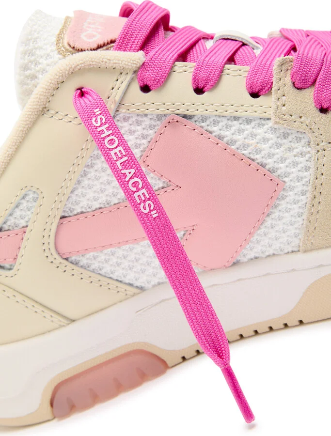Off-white Out Of Office Panelled Mesh Sneakers - Image 4