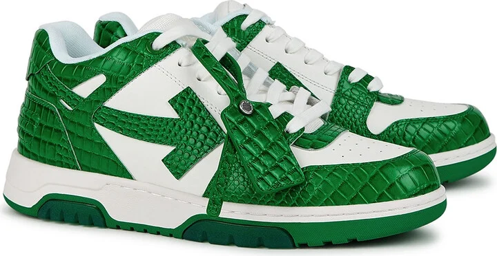Off-white Out Of Office White Panelled Leather Sneakers - Image 2