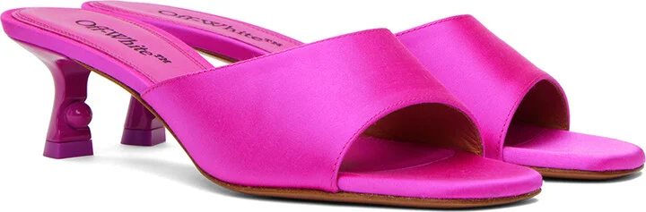 Off-White Pink Pop Lollipop Mules - Image 4