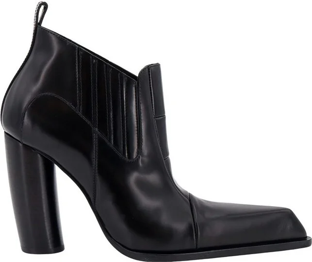 Off-White Pointed Toe Ankle Boots