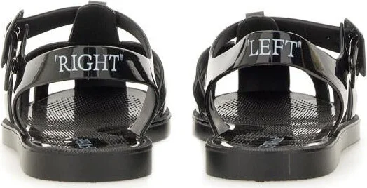 Off-White Sandal With Logo - Image 3