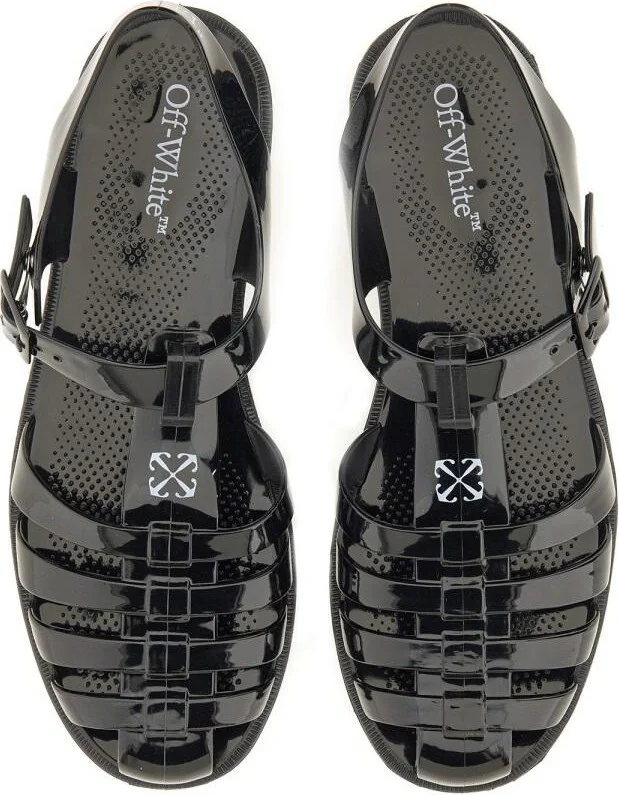 Off-White Sandal With Logo - Image 6