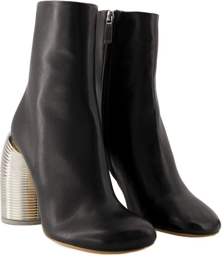 Off-White Silver Spring Ankle Boots - Image 2