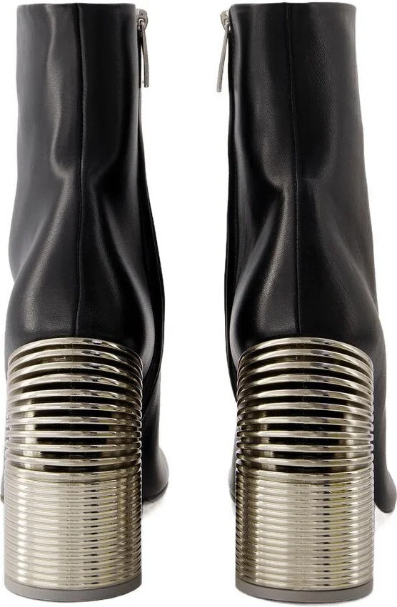 Off-White Silver Spring Ankle Boots - Image 3