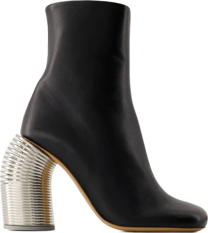 Off-White Silver Spring Ankle Boots