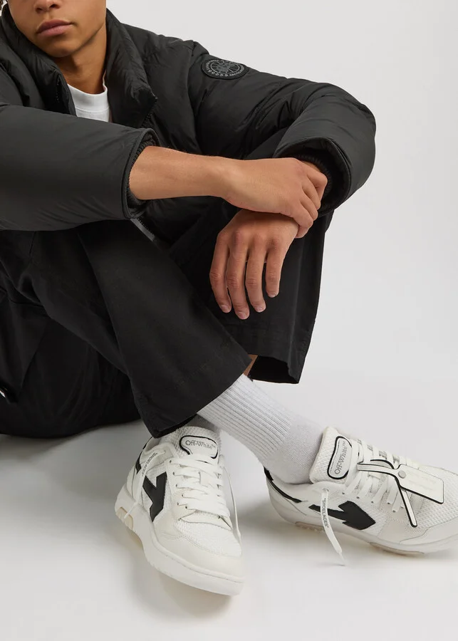 Off-white Slim Out Of Office Panelled Mesh Sneakers - Image 5