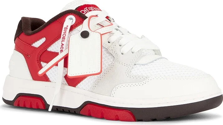 OFF-WHITE Slim Out Of Office Sneaker in Red - Image 2