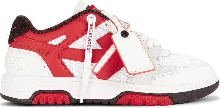 OFF-WHITE Slim Out Of Office Sneaker in Red
