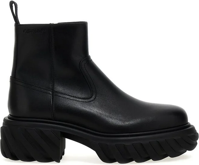 Off-White Tractor Motor Ankle Boots