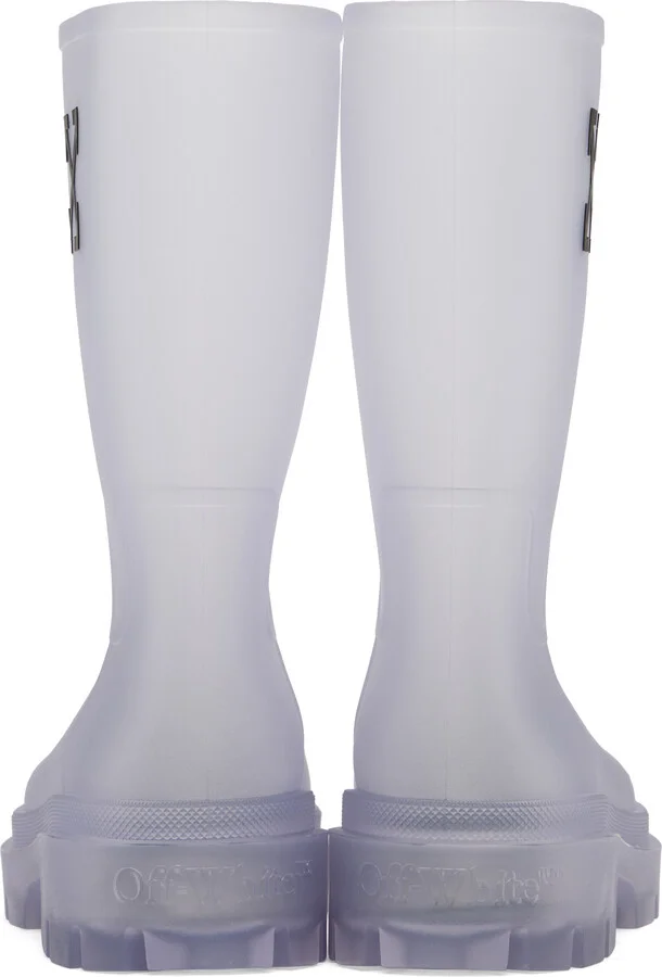 Off-White Transparent Black Arrow Reboot Boots - Image 2