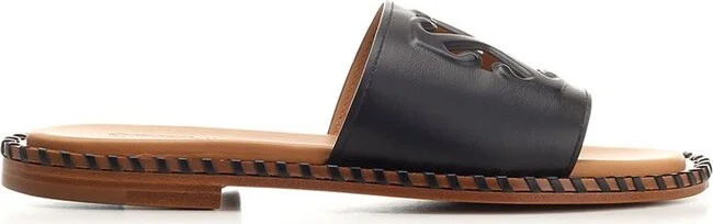 Off-White Twist Arrow-Embossed Slip-On Slides
