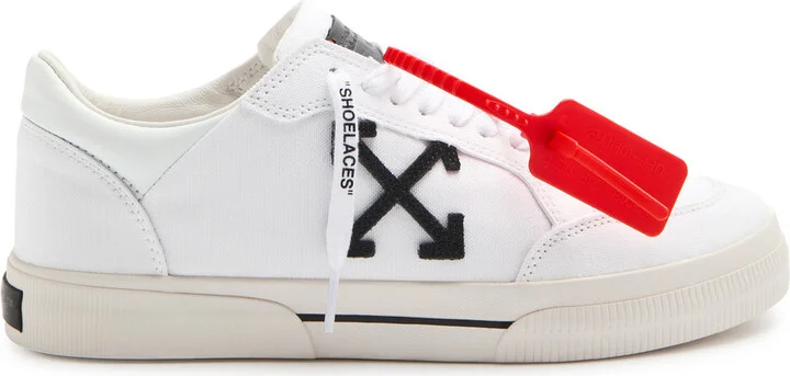 Off-white Vulcanized Logo Canvas Sneakers