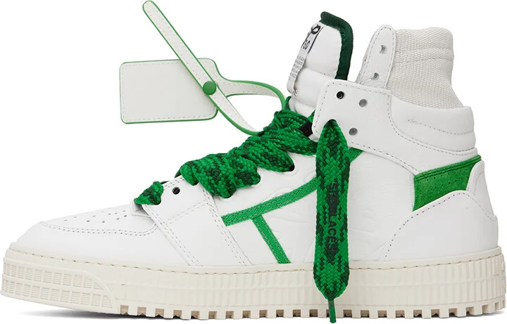 Off-White White & Green 3.0 Off Court Sneakers - Image 3
