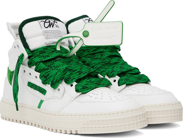 Off-White White & Green 3.0 Off Court Sneakers - Image 4