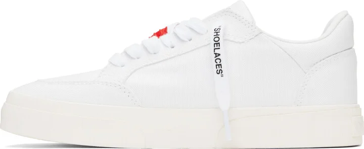 Off-White White New Low Vulcanized Animation Sneakers - Image 3