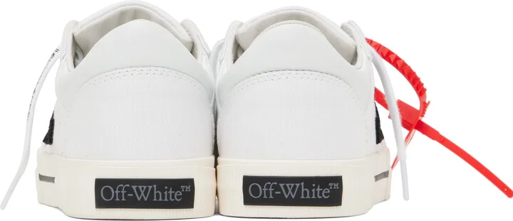 Off-White White New Low Vulcanized Canvas Sneakers - Image 2