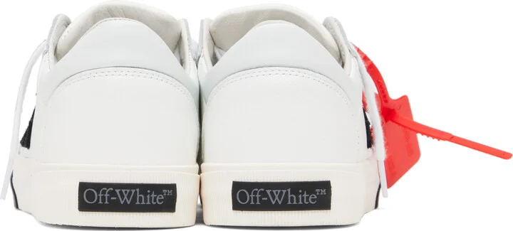 Off-White White New Low Vulcanized Leather Sneakers - Image 2