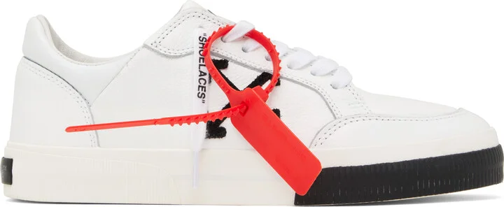 Off-White White New Low Vulcanized Leather Sneakers