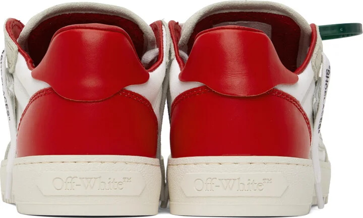 Off-White White & Red 5.0 Sneakers - Image 2