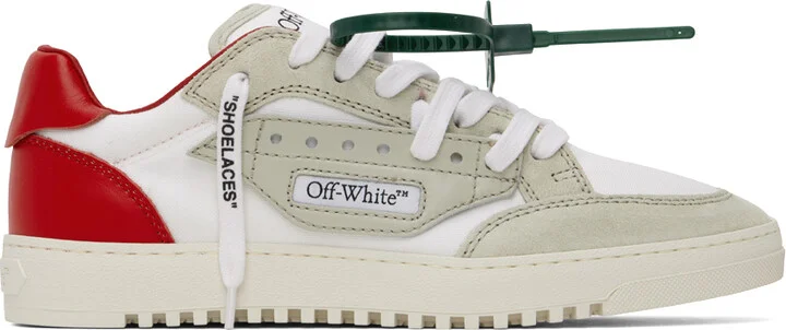 Off-White White & Red 5.0 Sneakers