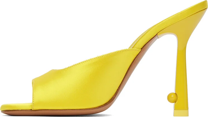 Off-White Yellow Pop Lollipop Mules - Image 3