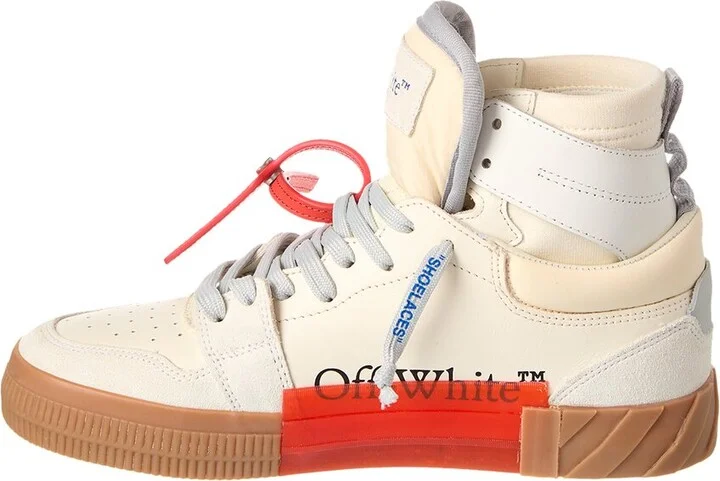 Off-White™ Floating Arrow Leather & Suede High Top Sneaker - Image 2