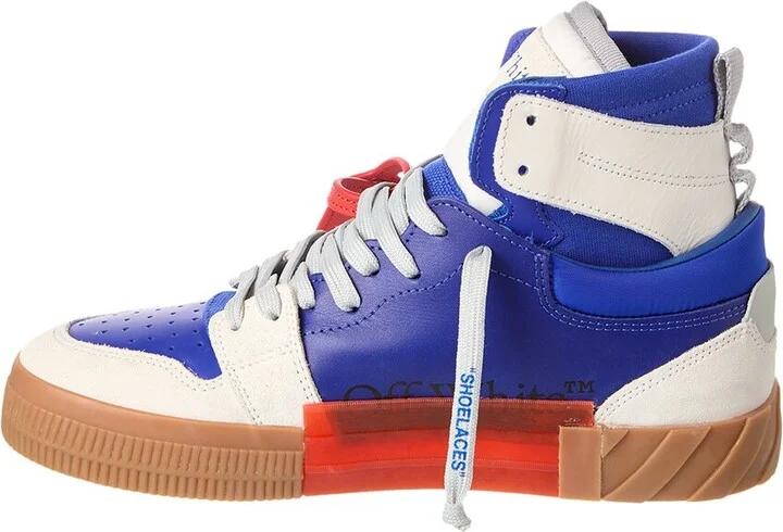 Off-White™ Floating Arrow Leather & Suede High-Top Sneaker - Image 2