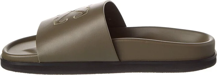 Off-White™ Pool Time Leather Slide - Image 2