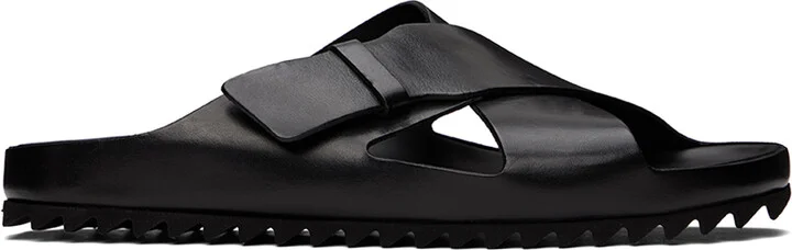 Officine Creative Black Agorà 003 Sandals