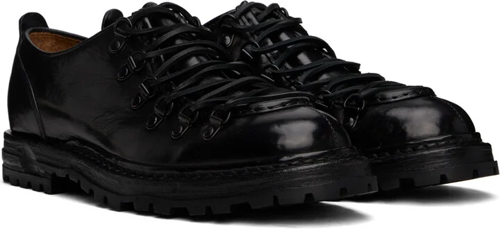 Officine Creative Black Artik 003 Oxfords - Image 4