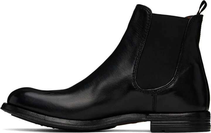 Officine Creative Black Balance 008 Chelsea Boots - Image 3