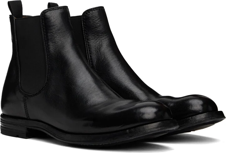 Officine Creative Black Balance 008 Chelsea Boots - Image 4