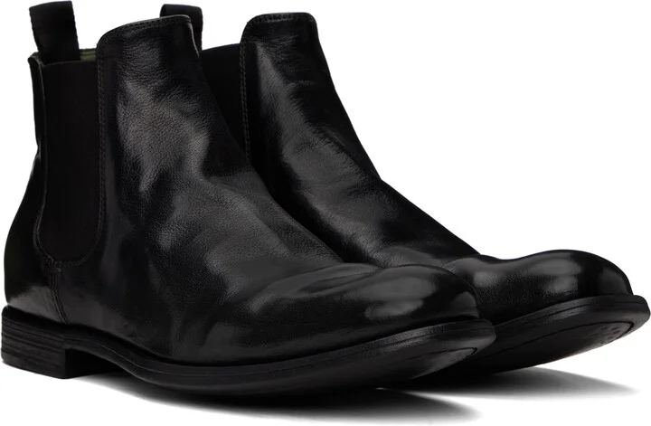 Officine Creative Black Chronicle 123 Chelsea Boots - Image 4