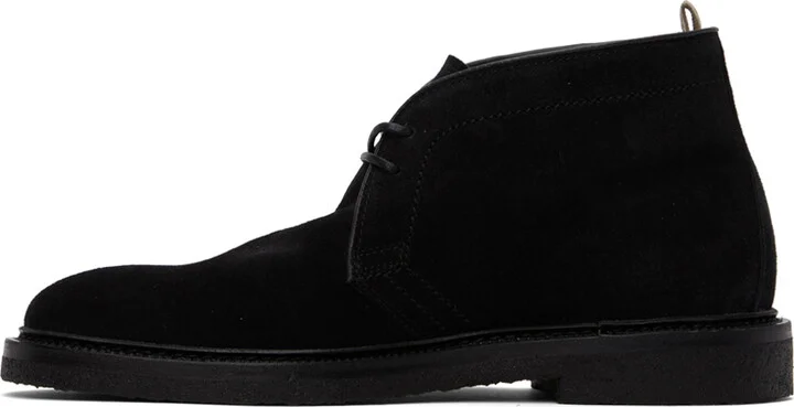 Officine Creative Black Hopkins Crepe 114 Desert Boots - Image 3