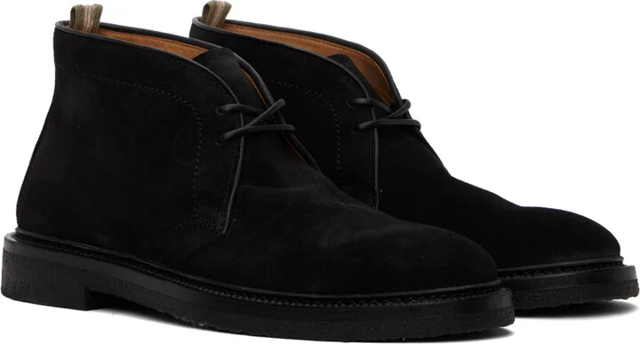 Officine Creative Black Hopkins Crepe 114 Desert Boots - Image 4