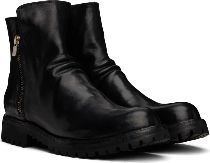 Officine Creative Black Ikonic 004 Boots - Image 4