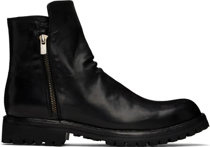 Officine Creative Black Ikonic 004 Boots