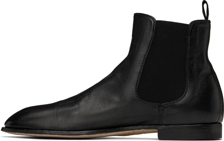 Officine Creative Black Solitude 004 Chelsea Boots - Image 3