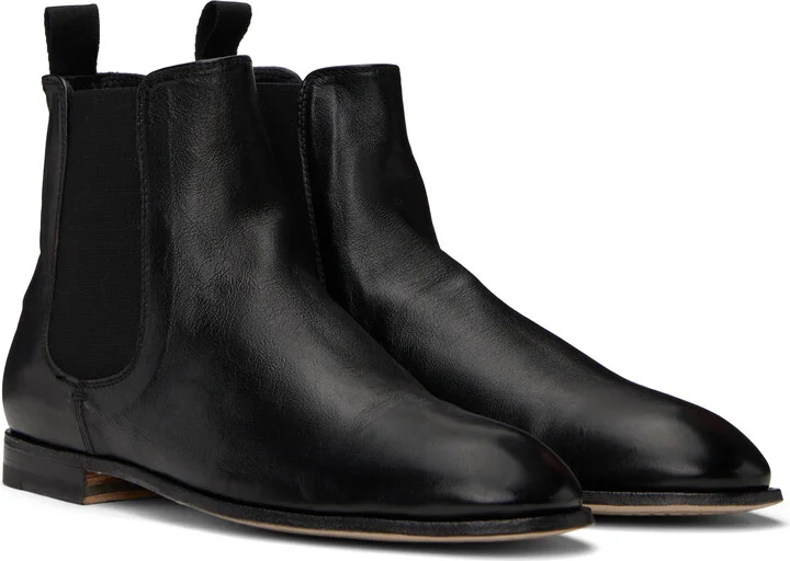 Officine Creative Black Solitude 004 Chelsea Boots - Image 4