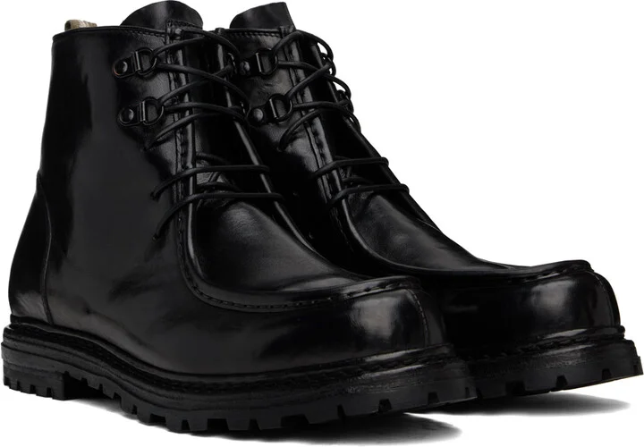 Officine Creative Black Volcov 010 Boots - Image 4
