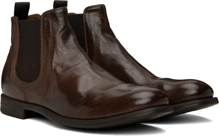 Officine Creative Brown Chronicle 123 Chelsea Boots - Image 4