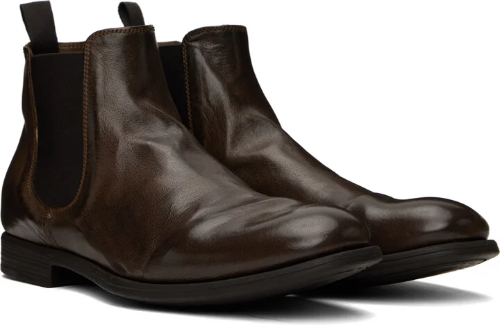 Officine Creative Brown Chronicle 123 Chelsea Boots - Image 4