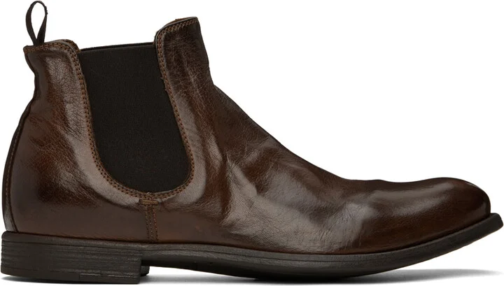Officine Creative Brown Chronicle 123 Chelsea Boots