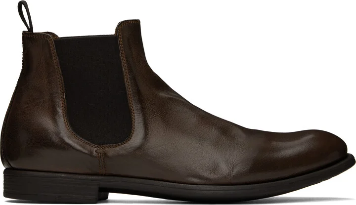 Officine Creative Brown Chronicle 123 Chelsea Boots