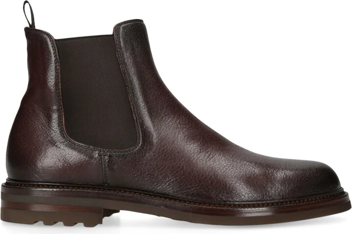 Officine Creative Leather Aston Flexi Chelsea Boots