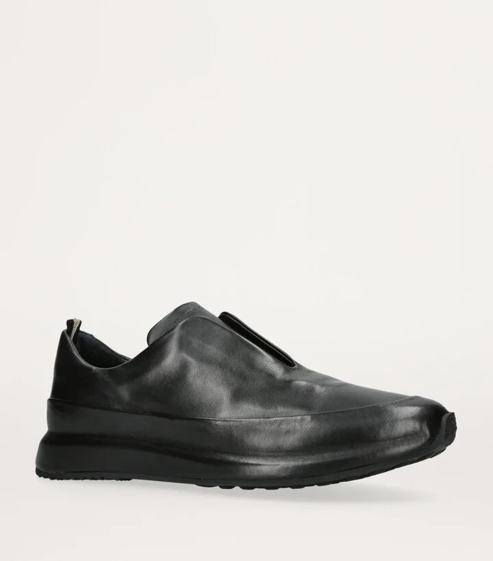 Officine Creative Leather Race Slip-On Sneakers - Image 3