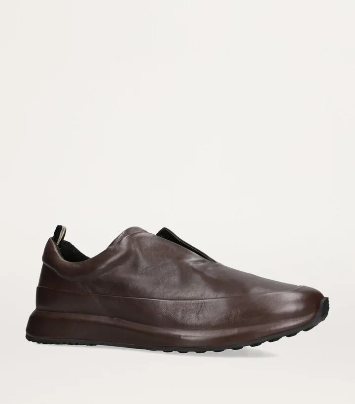 Officine Creative Leather Race Slip-On Sneakers - Image 3