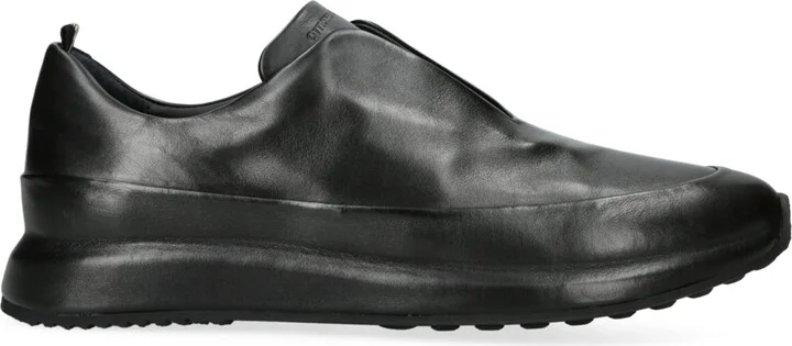 Officine Creative Leather Race Slip-On Sneakers