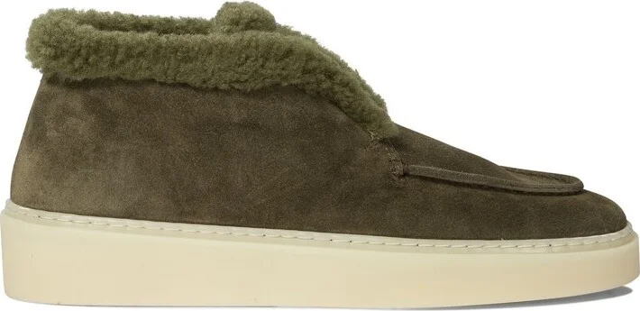 Officine Creative Shearling Trim Ankle Boots