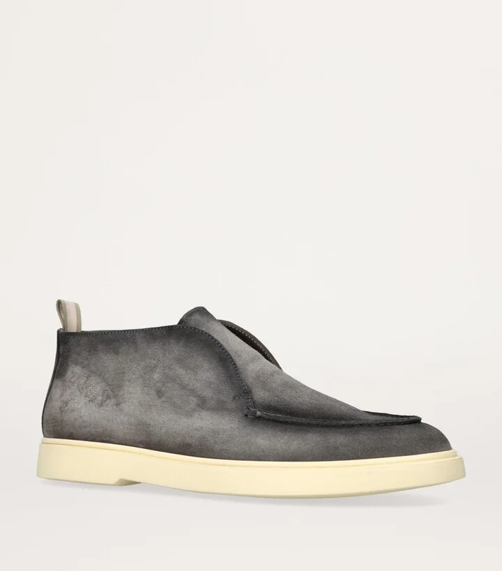 Officine Creative Suede Bones Ankle Boots - Image 3